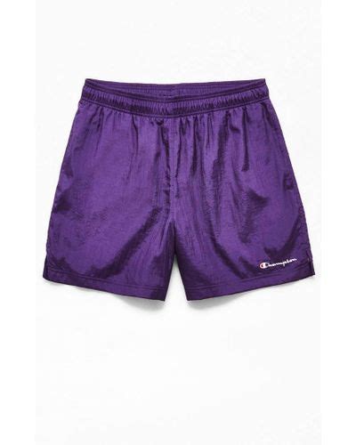 Champion Synthetic Nylon Active Shorts In Purple For Men Lyst