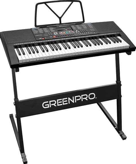 Greenpro Portable Electric Keyboard With Stand 61 Key Piano Keyboard
