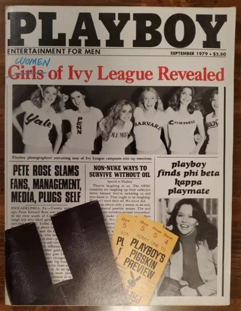 Playboy Magazine Sept Women Of Ivy League Cover Vicki Mccarty Centerfold Picclick