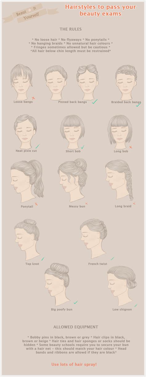 Choosing A Hairstyle For Your Beauty Therapy Exams What Will Pass You And What Will Fail You