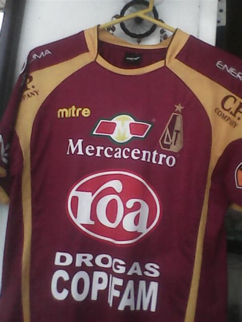 Deportes Tolima Home Football Shirt 2011 Sponsored By Roa