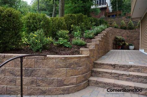 Retaining Wall Curves By Cornerstone Walls Solutions Gravity Retaining