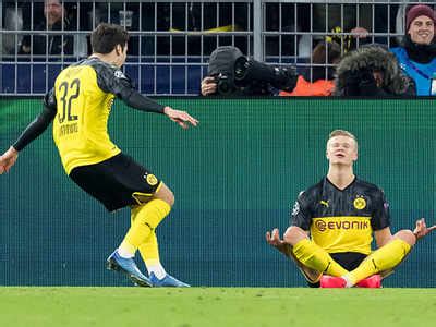 Dann zerlegte erling haaland die gegnerische abwehr beinahe allein. Haaland ends silence on PSG stars mimicking his goal ...