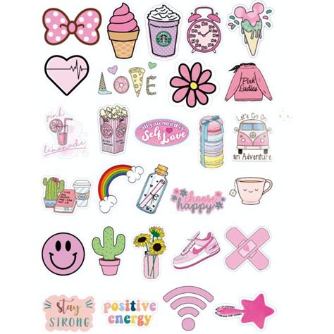 Jual Sticker Aesthetic Cantik Shopee Indonesia