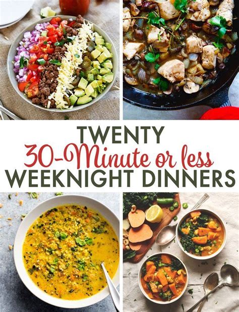 Pinterestdescription Weeknight Meals Meals 30 Minute Meals Healthy