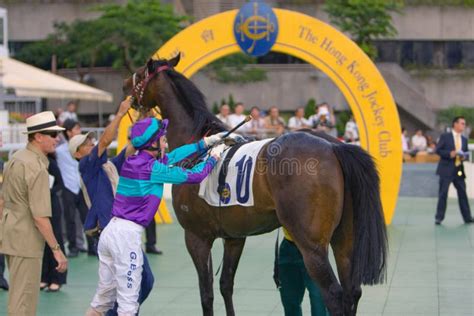 The Horse Racing At Hong Kong Jockey Club 1 July 2008 Editorial Stock