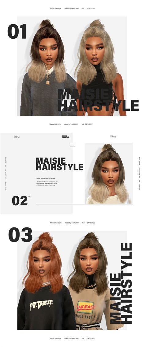 Maisie Hairstyle Leahlillith Sims 4 Cc Finds