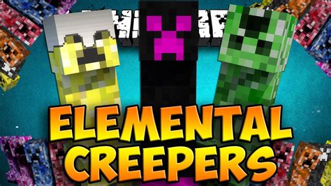 Elemental Creepers Mod More Creepers Minecraft Mod Showcase Youtube
