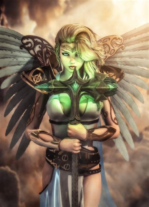 Angel Warrior 2 An Art Print By Dimitrios Ioannidis Inprnt