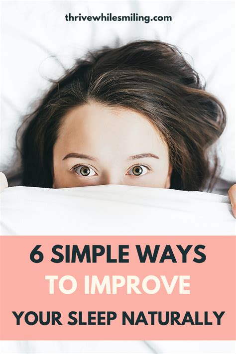 6 Simple Ways To Improve Sleep Naturally — Thrive While Smiling