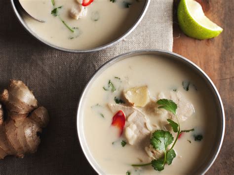 Thai Chicken And Coconut Soup Recipe Quick From Scratch Herbs