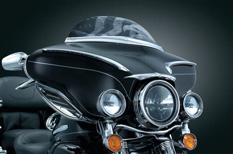 In addition to lighting, browse our full selection of parts & accessories. Kuryakyn LED Halo 7" Headlight Light Trim Ring Harley 9-16 ...