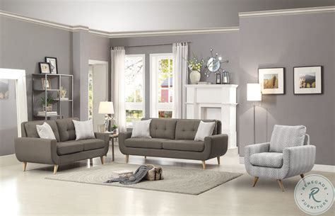 Deryn Gray Sofa From Homelegance Coleman Furniture