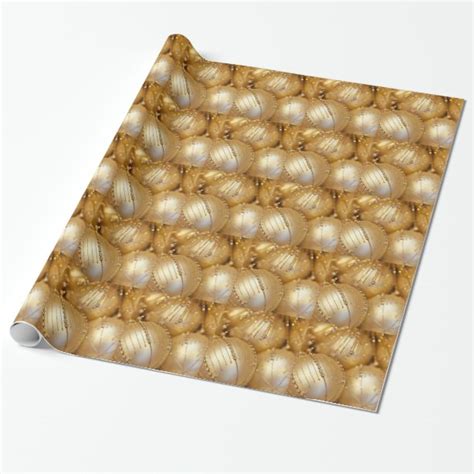 Gold Christmas Wrapping Paper Zazzle