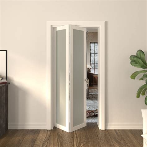 Buy BARNER HOME Bi-Fold Door,Single Frosted Glass Panel Bi-Fold Doors