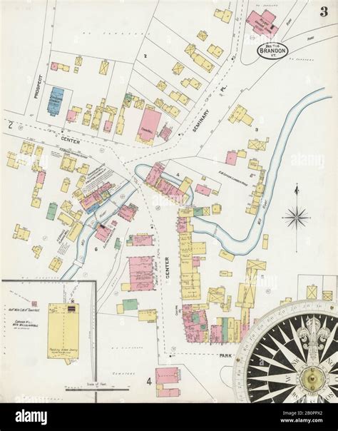 Image 3 Of Sanborn Fire Insurance Map From Brandon Rutland County