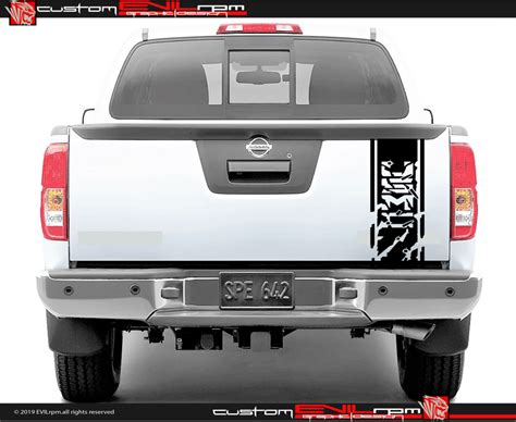 Nissan Frontier Vinyl Tailgate Sticker Decal Graphic Nissan Frontier