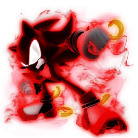 Dark Super Shadow Render By Nibroc Rock Sonicthehedgehog