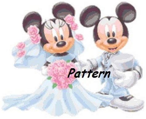 The mickey and minnie wedding item code: Mickey and Minnie Mouse Wedding 1. Cross by ...