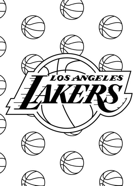 los angeles lakers coloring page download print or color online for free