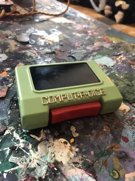 Vintage Japanese Toy Comput A Dice Battery Operated Handheld Game By