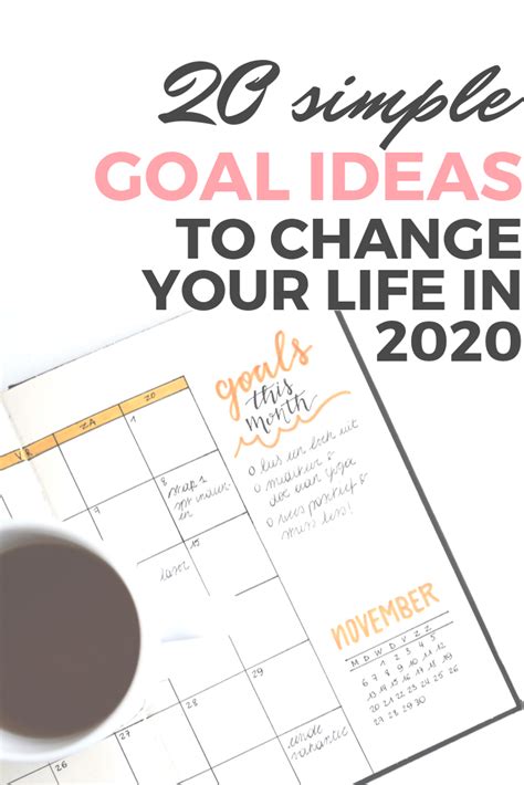 A List Of 20 Goal Ideas For A New You Self Development Collective