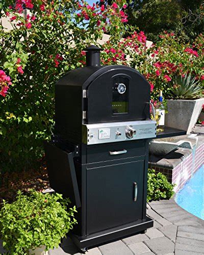 Pacific Living Outdoor Large Capacity Gas Oven With Pizza Stone Smoker