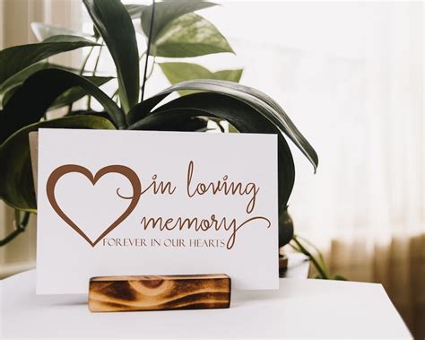 In Loving Memory Svg Heart Svg Forever In Our Hearts Etsy Uk
