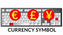Keyboard shortcut for currency symbol - YouTube