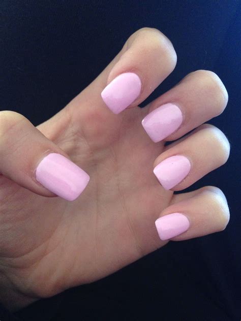 Square Baby Pink Nails Babbiesone
