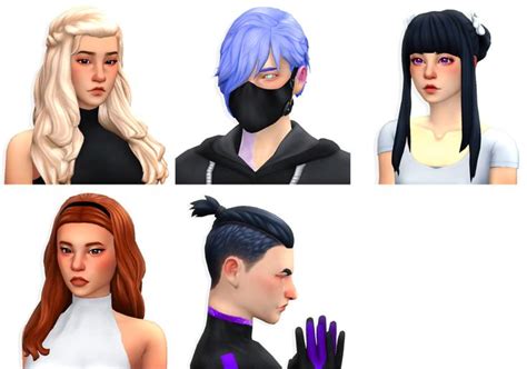 Sims 4 Emo Hair Cc Sims 3 Downloads Scene Hair