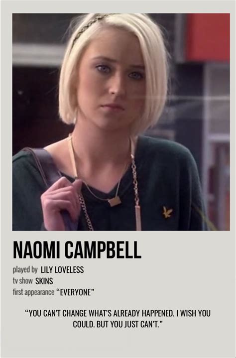Naomi Campbell Skin Aesthetics Skin Skins Characters