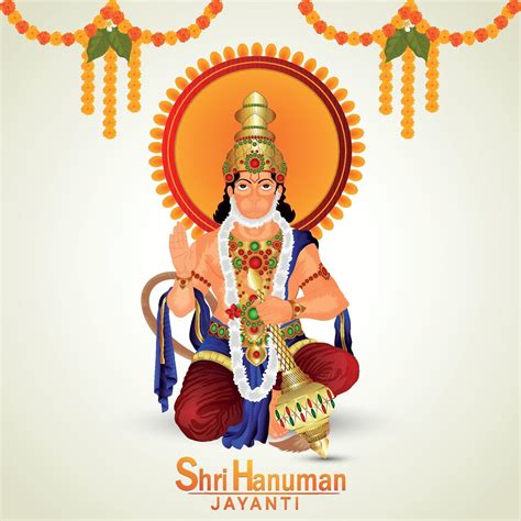 Hanuman Jayanti Celebration With Lord Hanuman Illustration 2154828