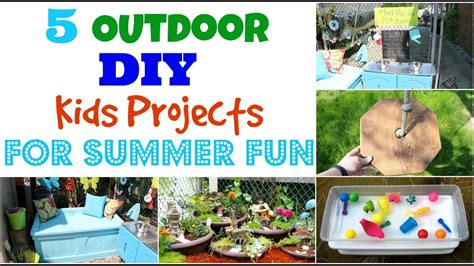 5 Outdoor Diy Kids Projects For Summer Fun Youtube