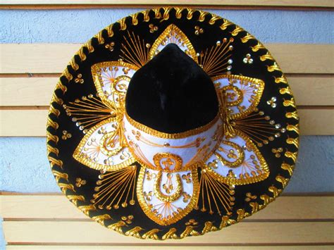 Sombrero Charro Negro Oro Plata Niño 49900 En Mercado Libre