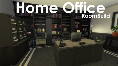 The Sims 4 Home Office Room Build Youtube