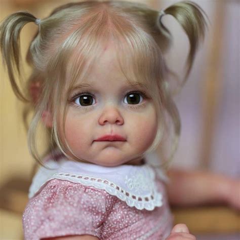 Realistic Authentic Reborn Baby Girl Dolls With Blonde Hairbeautifully