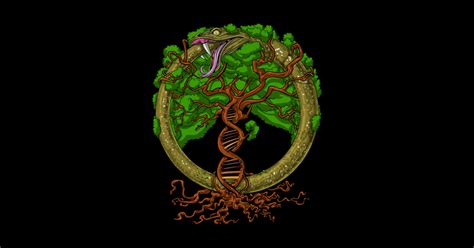 Dna Tree Of Life Ouroboros Tree Of Life Sticker Teepublic Au