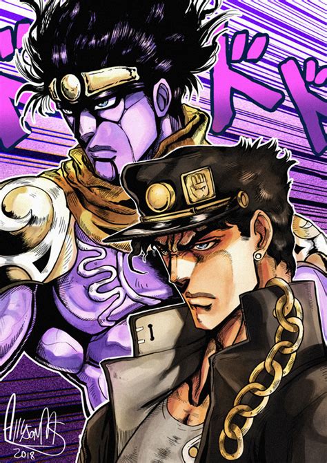 Artstation Jotaro Kujo And Star Platinum Jojos Bizarre Adventure