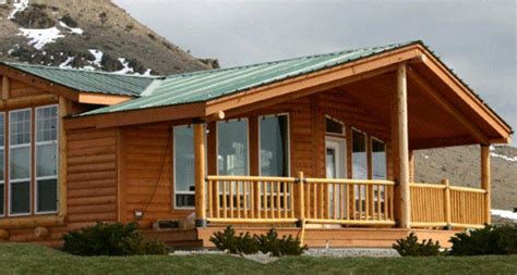Awesome Double Wide Log Cabin Mobile Homes Pictures Kelseybash Ranch