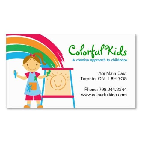 Check spelling or type a new query. Fun Childcare Business Cards | Zazzle.com | Childcare business cards, Childcare business, Childcare
