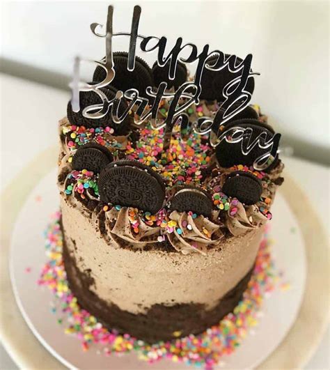 Free for commercial use no attribution required high quality images. Happy Birthday Acrylic Silver Mirror Birthday Party Cake ...