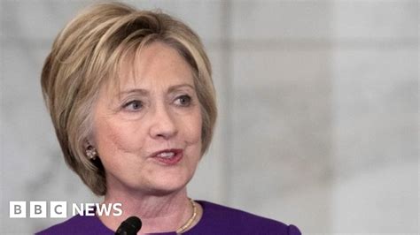 Hillary Clinton Warns Of Fake News Epidemic Bbc News