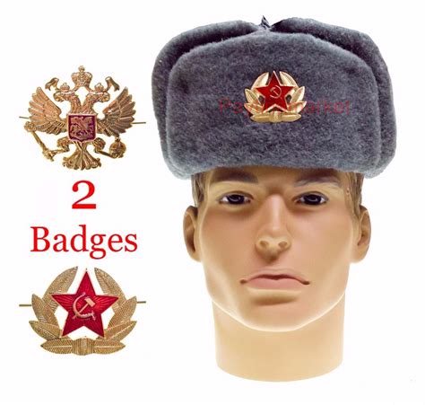 ushanka military winter hat soldier russian army soviet cap warrior ussr uniform ebay