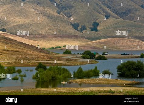 Low Water Level At Lake Kaweah Tulare County California Stock Photo