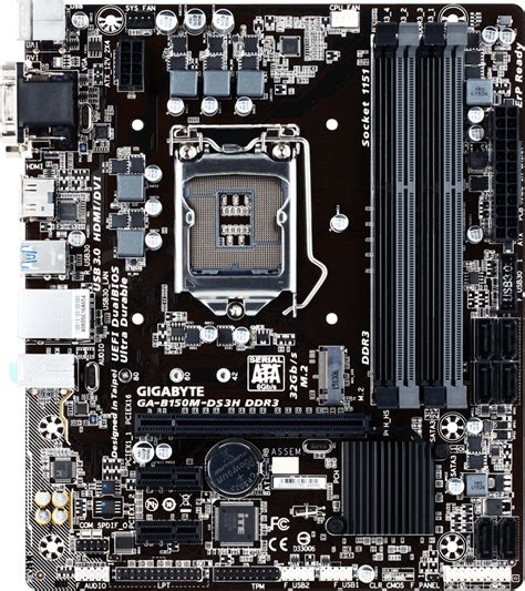 Gigabyte Ga B150m Ds3h Ddr3 Motherboard Specifications On Motherboarddb