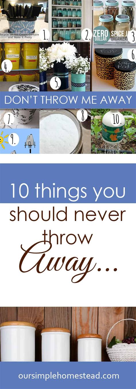 10 Things You Should Never Throw Away