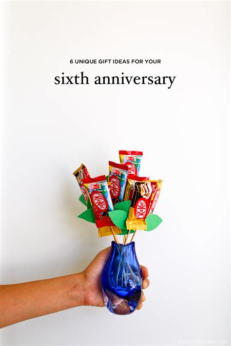 Shop for the perfect 6 year anniversary gift from our wide selection of designs, or create your own personalized gifts. 6 Unique 6th Year Anniversary Gift Ideas Iron, Sweets, and ...