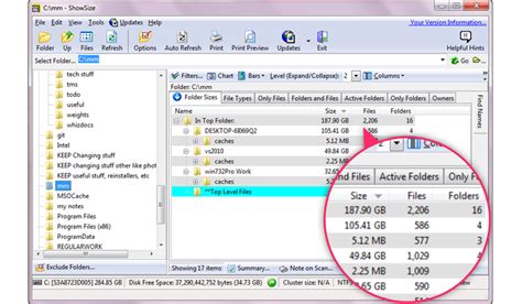 Folder And Sub Folder Size Software Showsize