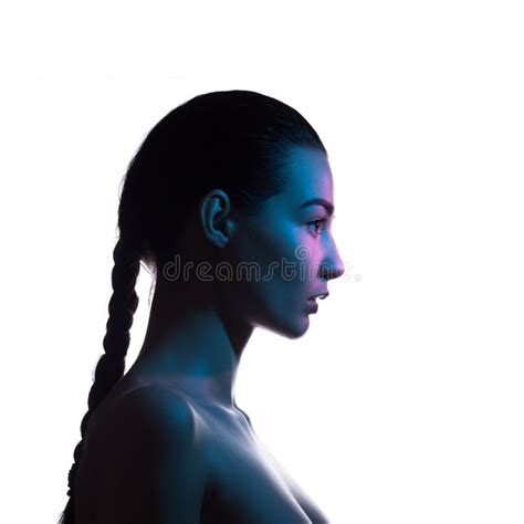 Fashion Art Studio Photo Of Elegant Naked Lady Stock Image Image Of Colored Braid